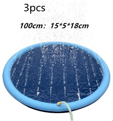 Non-Slip Splash Pad For Kids And Pet Dog Pool Summer Outdoor Water Toys Fun Backyard Fountain Play Mat - Image 14