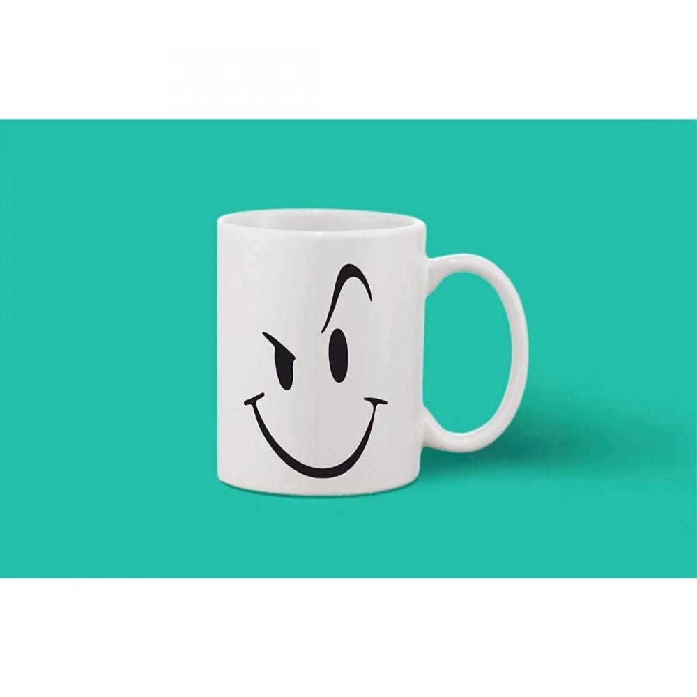 Printed Ceramic Coffee Mug - 1 Pieces, White, 11oz - Image 2