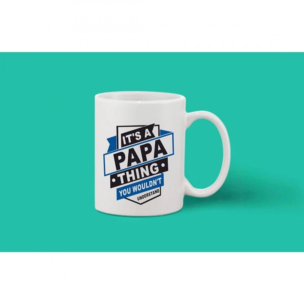 Printed Ceramic Coffee Mug - 1 Pieces, White, 11oz - Image 2