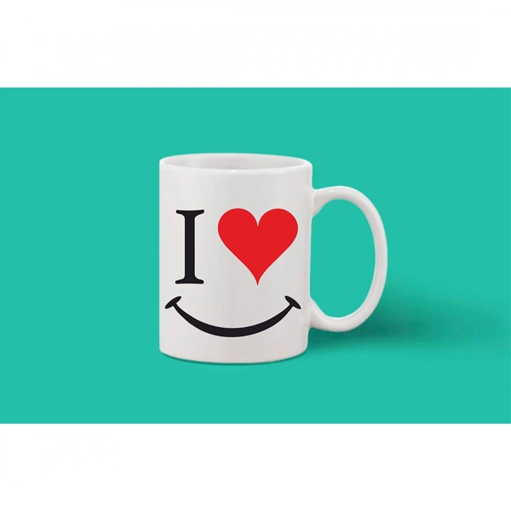 Printed Ceramic Coffee Mug - 1 Pieces, White, 11oz - Image 2