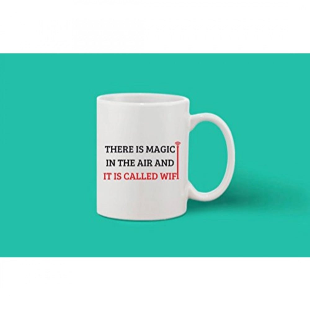 Printed Ceramic Coffee Mug - 1 Pieces, White, 11oz - Image 2
