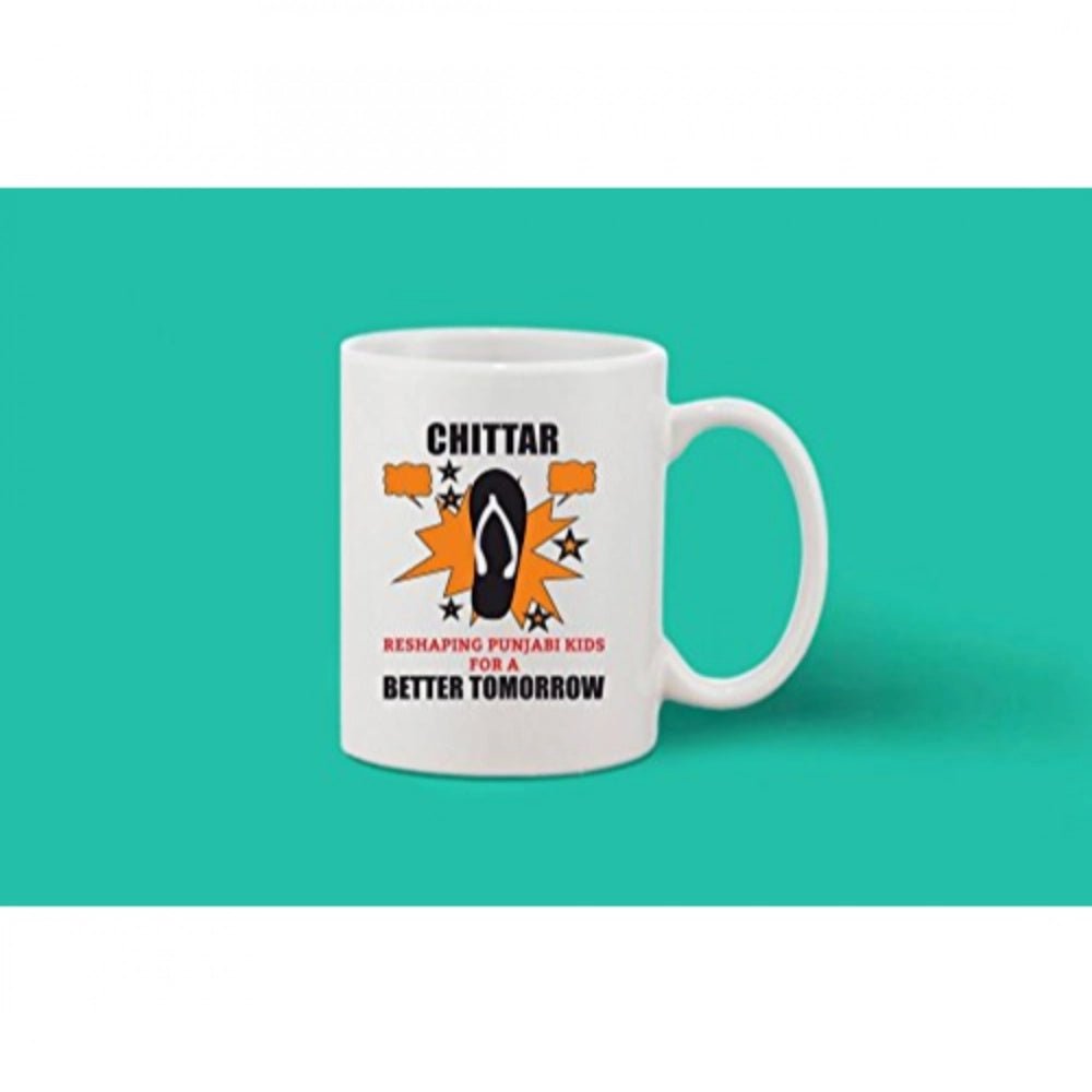 Printed Ceramic Coffee Mug - 1 Pieces, White, 11oz - Image 2