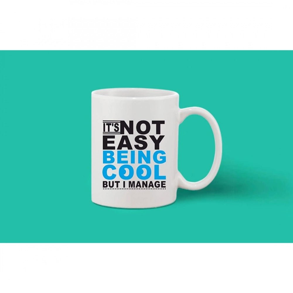 Printed Ceramic Coffee Mug - 1 Pieces, White, 11oz - Image 2