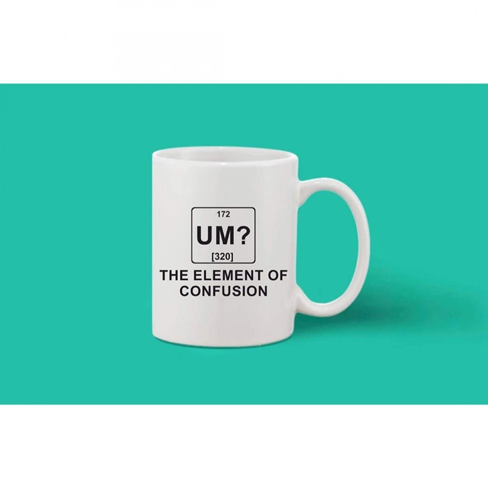 Printed Ceramic Coffee Mug - 1 Pieces, White, 11oz - Image 2