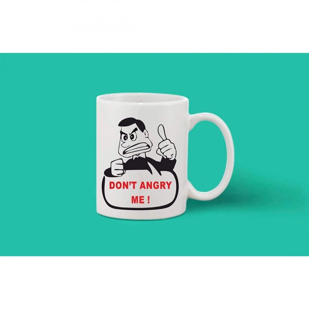 Printed Ceramic Coffee Mug - 1 Pieces, White, 11oz - Image 2