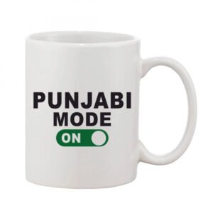 Printed Ceramic Coffee Mug - 1 Pieces, White, 11oz