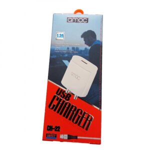 Amac 1.2Amp Brand : CH-22 (USB Charger)-White