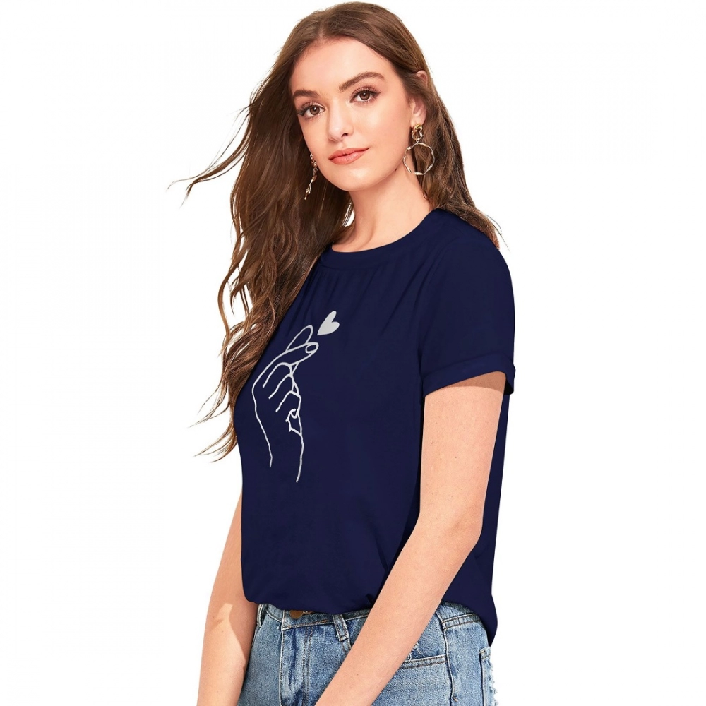 Cotton Western Wear T-Shirt (Blue) - Image 4