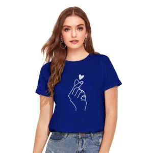 Cotton Western Wear T-Shirt (Royal Blue)