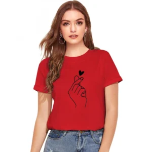 Cotton Western Wear T Shirt (Red)
