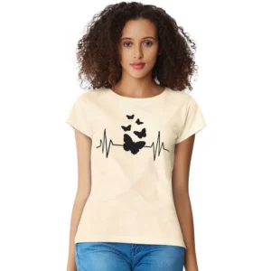 Cotton Western Wear T Shirt (Cream)