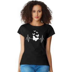 Cotton Western Wear T Shirt (Black)