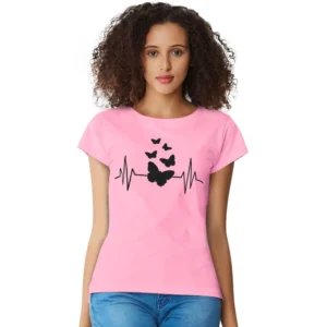 Cotton Western Wear T Shirt (Pink)