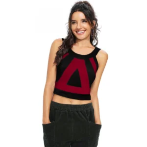 95% Polyester 5% Spandex Western Wear Tops (Maroon)