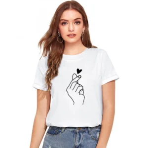 Cotton Western Wear T Shirt (White)