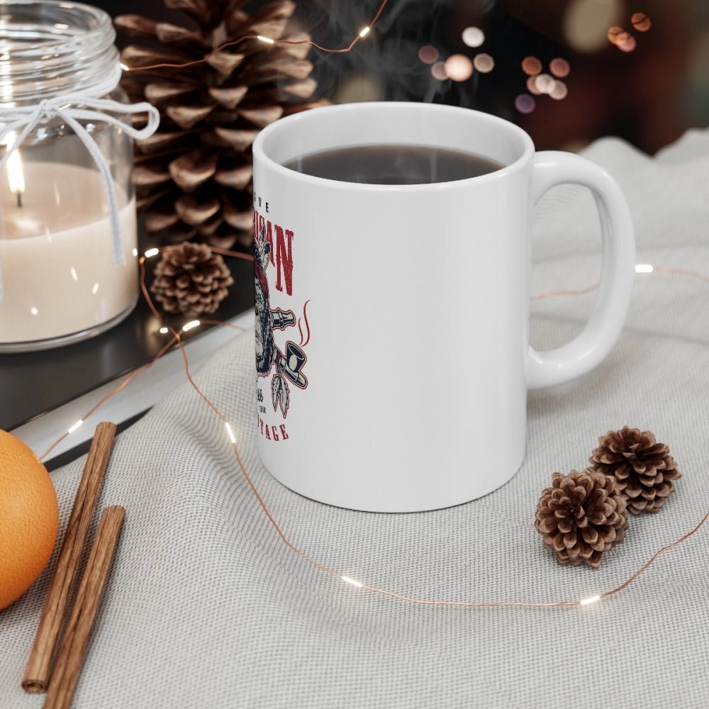 Ceramic Gorila Desing Printed Coffee Mug (Color: White, Capacity:330ml) - Image 5