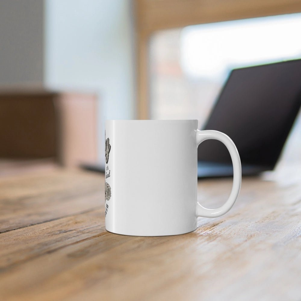 Ceramic Gorila Desing Printed Coffee Mug (Color: White, Capacity:330ml) - Image 4
