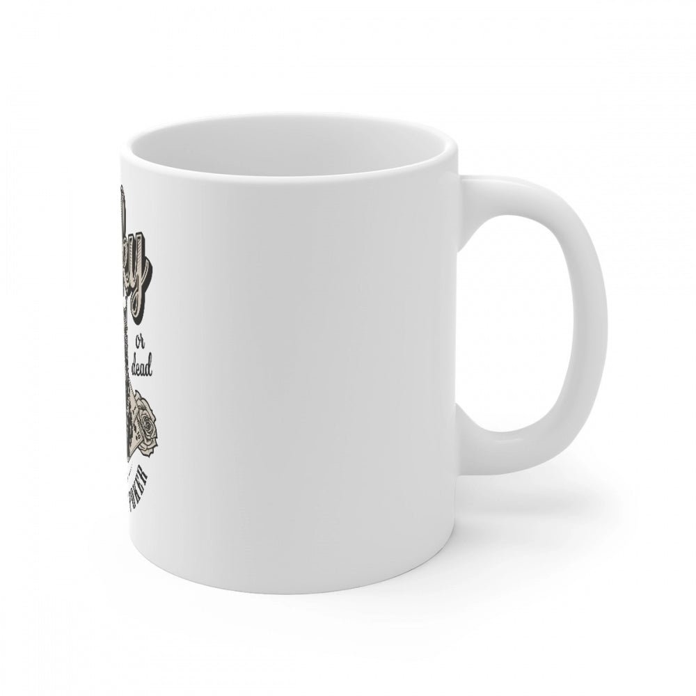 Ceramic Gorila Desing Printed Coffee Mug (Color: White, Capacity:330ml) - Image 3