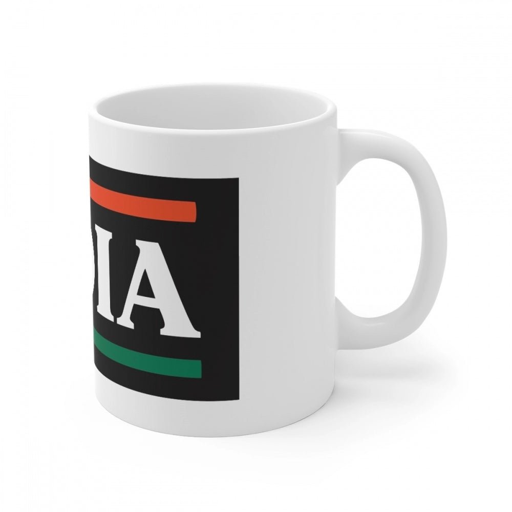 Ceramic India Printed Coffee Mug (Color: White, Capacity:330ml) - Image 2