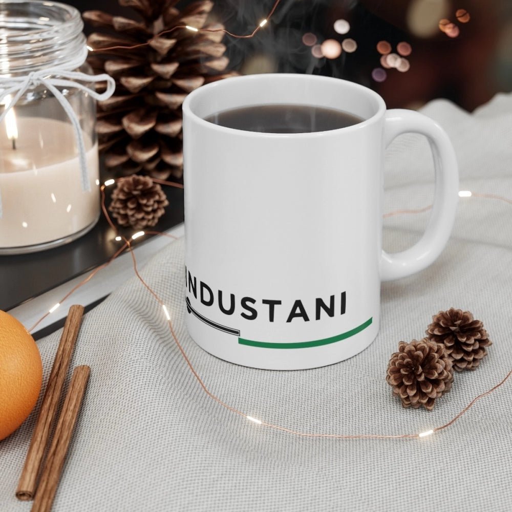 Ceramic Dil Se Hindustani Printed Coffee Mug (Color: White, Capacity:330ml) - Image 4