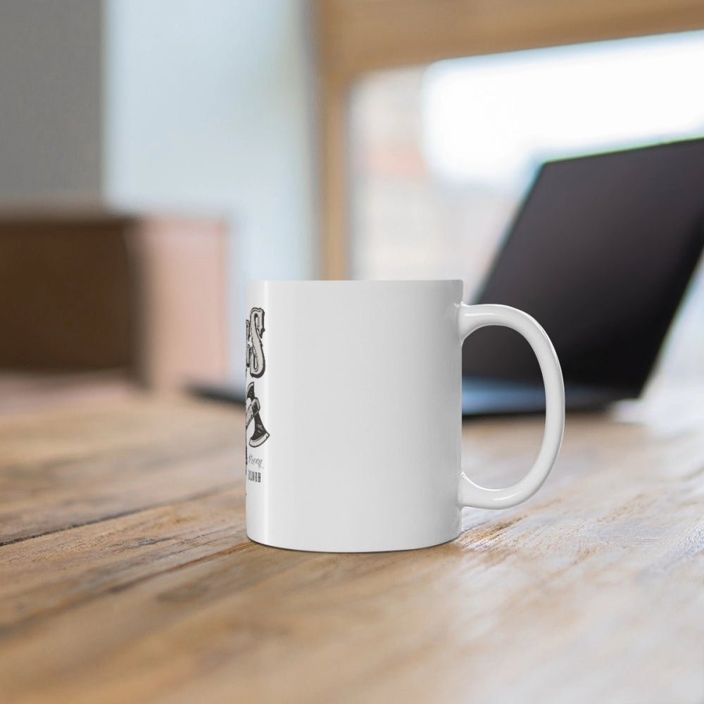 Ceramic Gorila Desing Printed Coffee Mug (Color: White, Capacity:330ml) - Image 4