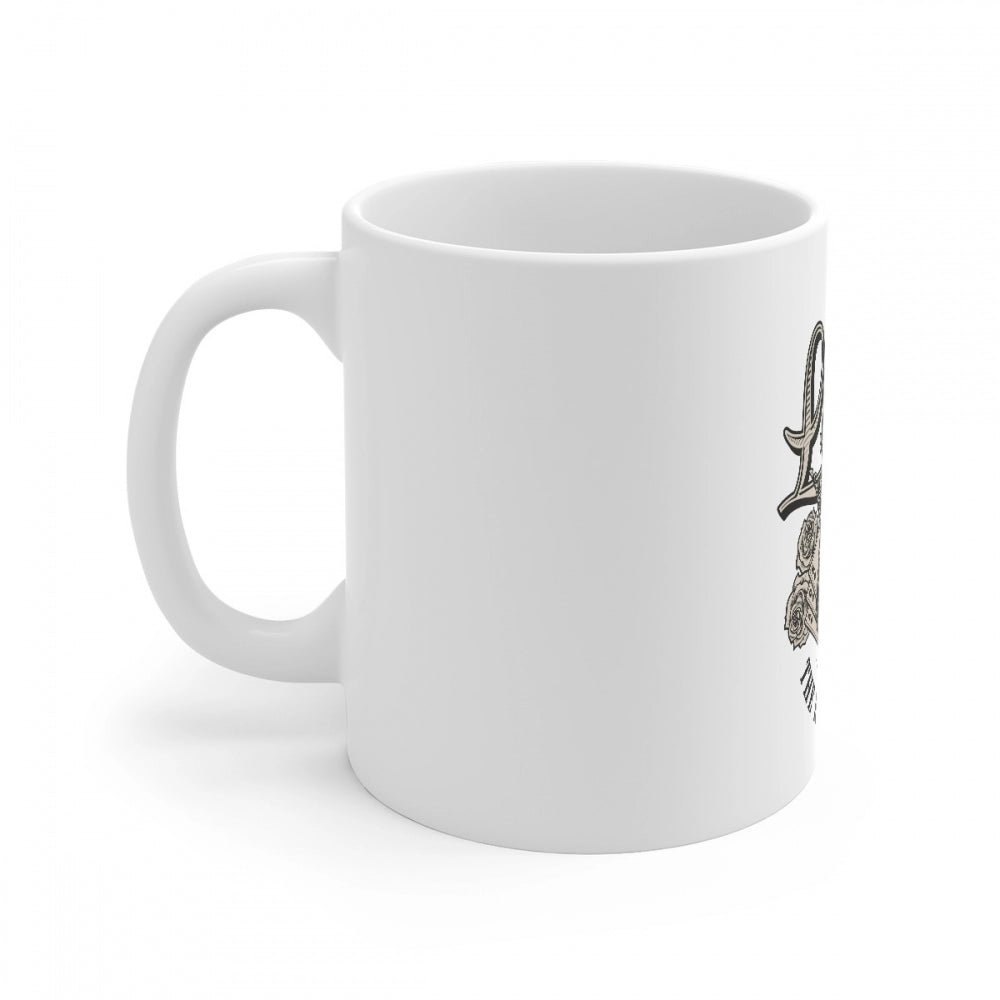 Ceramic Gorila Desing Printed Coffee Mug (Color: White, Capacity:330ml) - Image 2