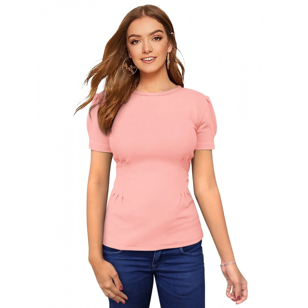 Western Wear Hosiery T Shirts (Peach)