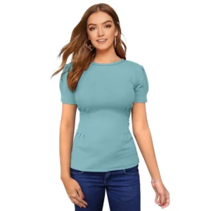 Western Wear Hosiery T Shirts (Pista)