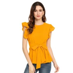 Western Wear Hosiery T Shirts (Yellow)