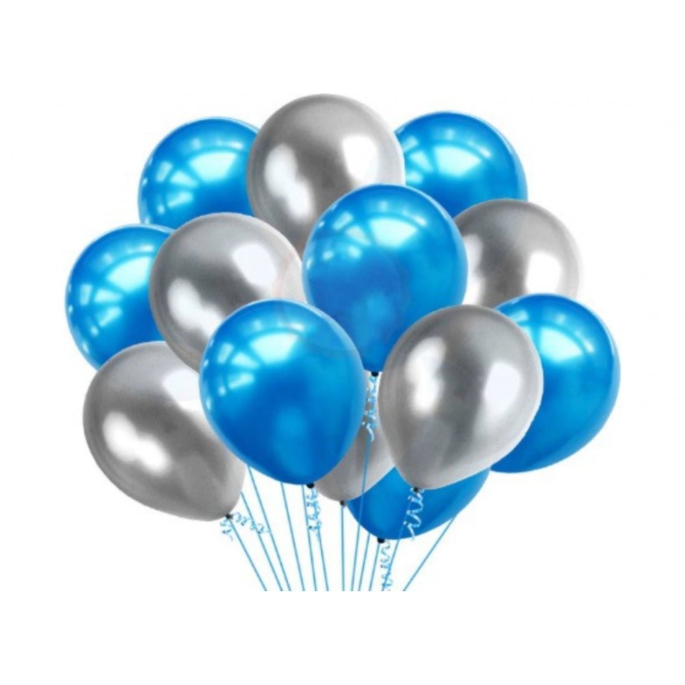 3Rd Happy Birthday Decoration Combo With Foil And Star Balloons (Blue, Silver) - Image 3