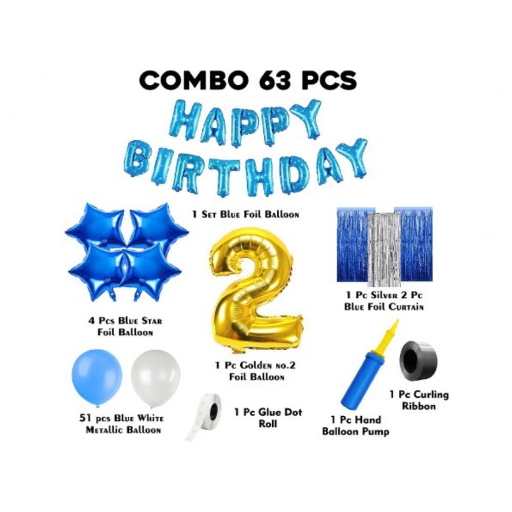 2Nd Birthday Decoration Items For Boys (Multicolor) - Image 2
