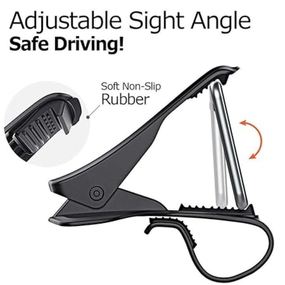 Stylish Car Chimti Dashboard Phone Holder Mount Mobile Clip Stand For All Smartphones (Black) - Image 2