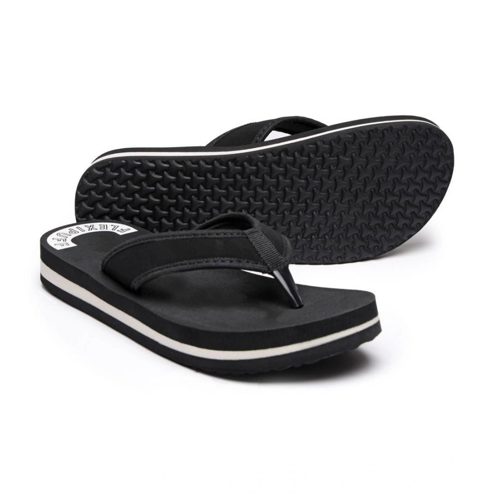 Unisex Rubber Lightweight and Soft Women Slippers for a Cozy Step (Black) - Image 5