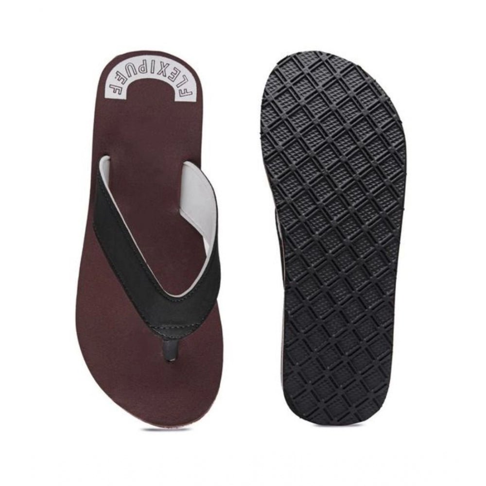 Unisex Rubber Men's Slippers for Ultimate Comfort (Maroon) - Image 2