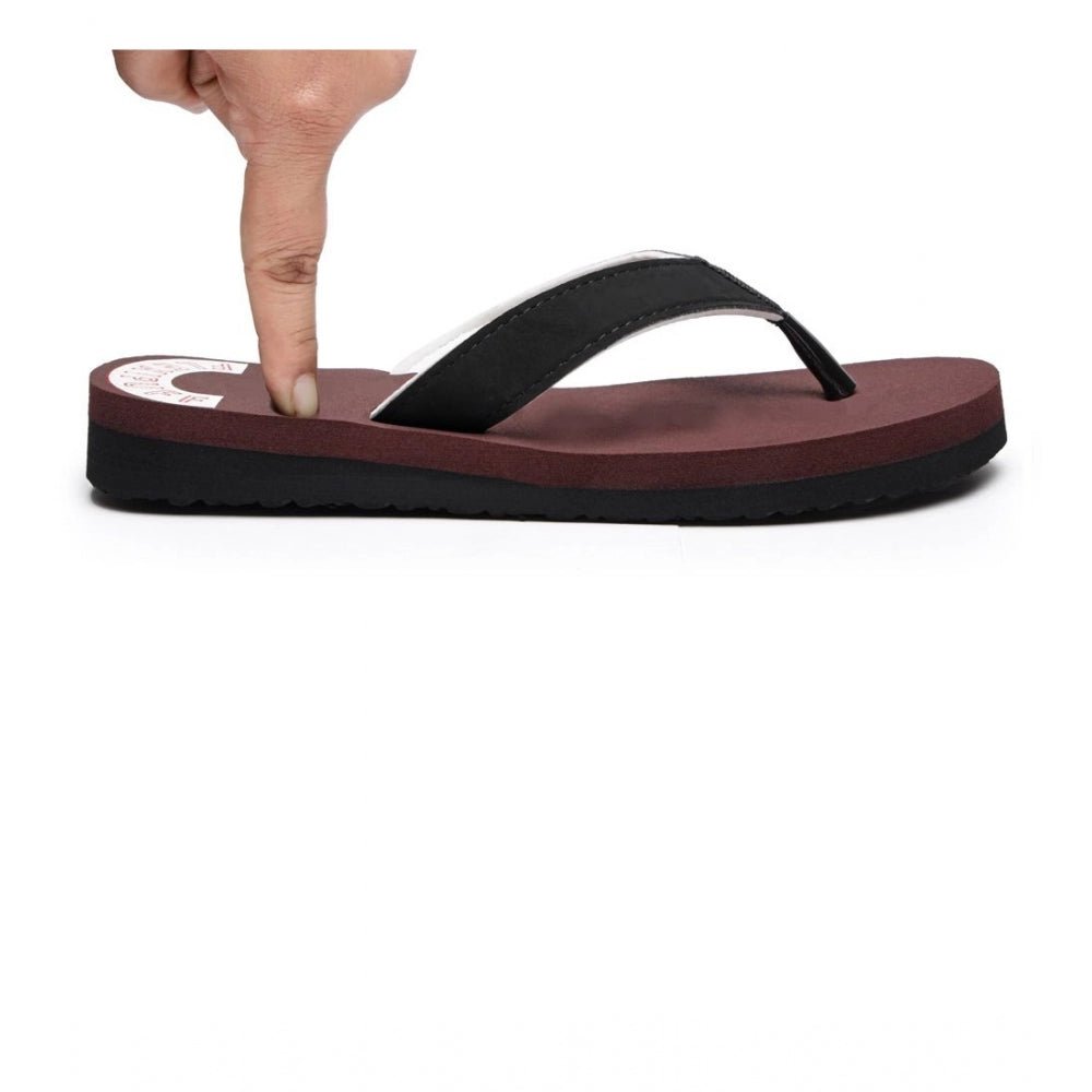 Unisex Rubber Comfortable Orthopedic Doctor Slipper and Flip Flops (Maroon) - Image 5