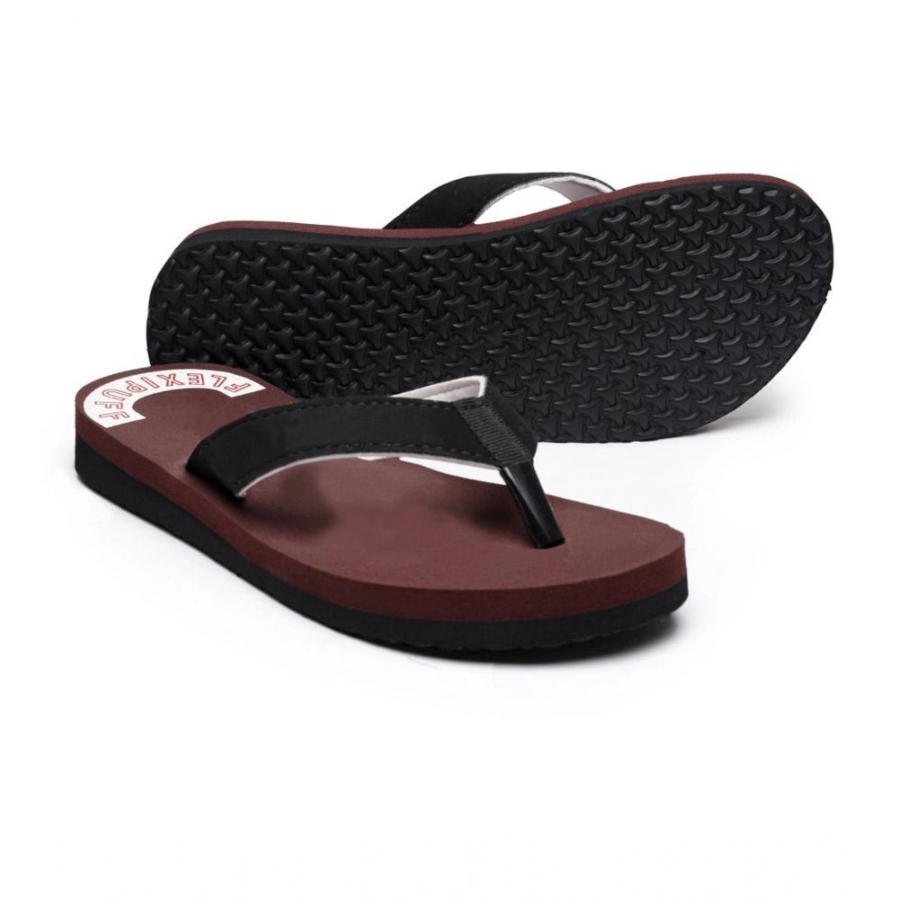 Unisex Rubber Comfortable Orthopedic Doctor Slipper and Flip Flops (Maroon) - Image 2