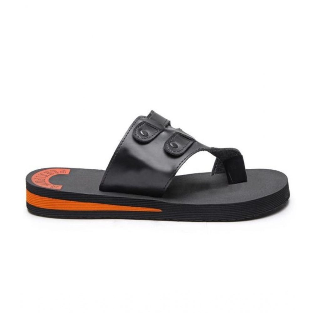 Unisex Rubber Lightweight Slippers for Effortless Style (Black) - Image 4