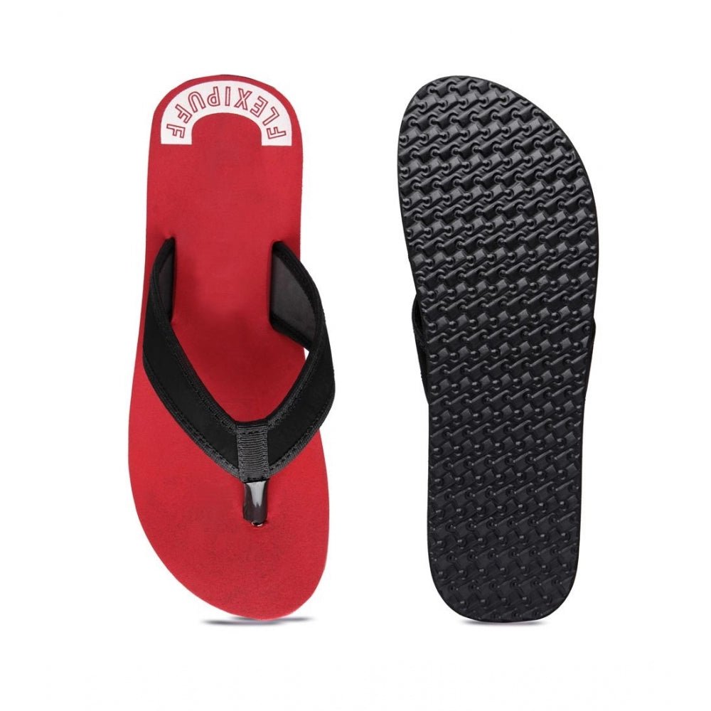 Unisex Rubber Lightweight and Soft Women Slippers for a Cozy Step (Red) - Image 2