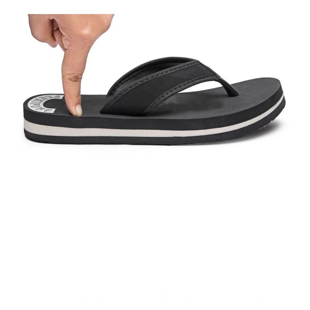 Unisex Rubber Lightweight and Soft Women Slippers for a Cozy Step (Black) - Image 4