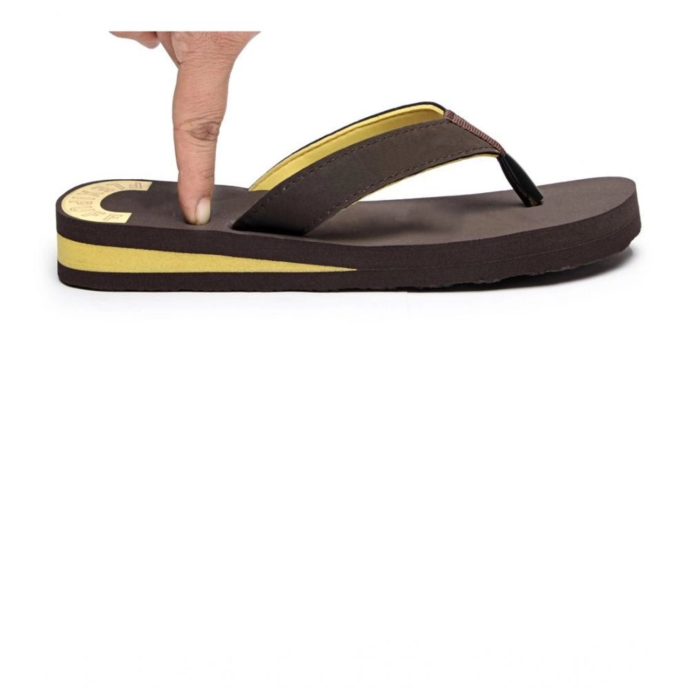 Unisex Rubber Comfortable Orthopedic Doctor Slipper and Flip Flops (Brown) - Image 5