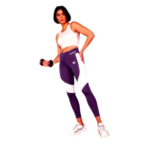 Polyster Solid Sport Leggings (Purple)