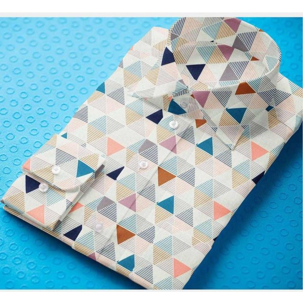 Cotton Blended Printed Full Sleeve Shirt (Multicolor) - Image 3