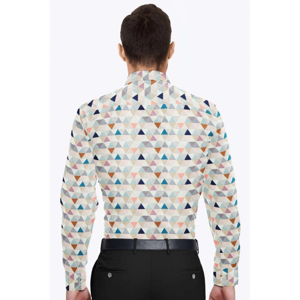 Cotton Blended Printed Full Sleeve Shirt (Multicolor) - Image 6