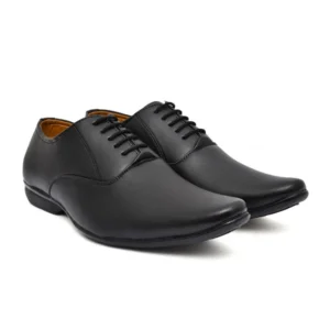 Faux Leather Formal Shoes (Black)