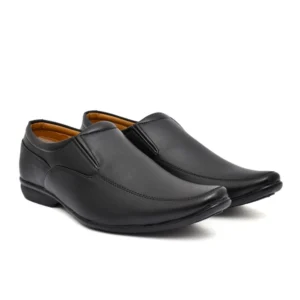 Faux Leather Formal Shoes (Black)