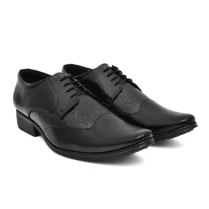 Faux Leather Formal Shoes (Black)