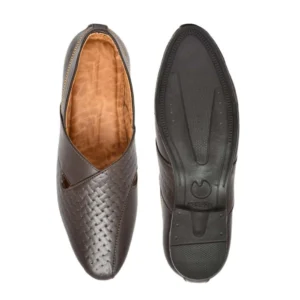 Faux Leather Formal Shoes (Brown)