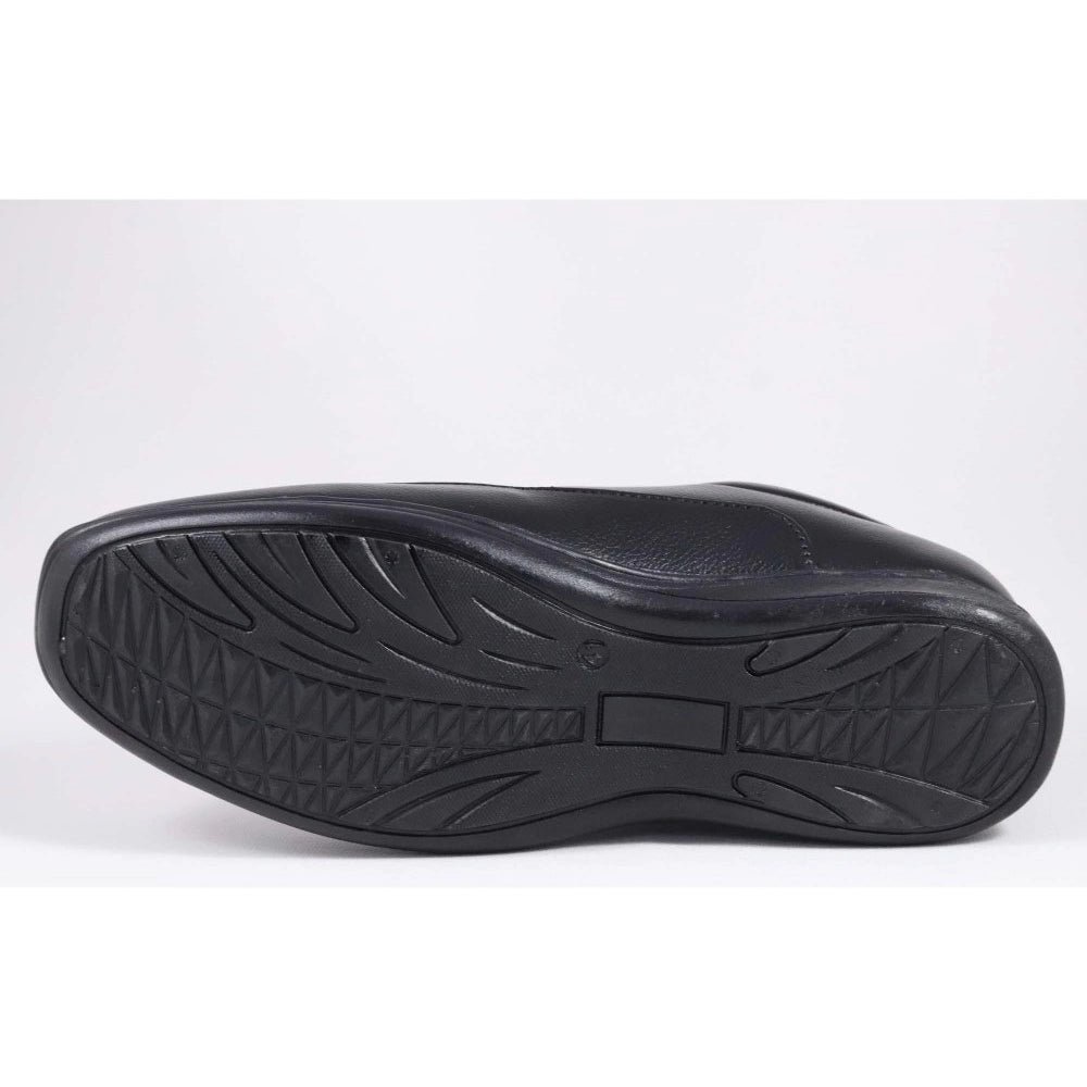 Men's Faux Leather Formal Shoes (Black) - Image 2