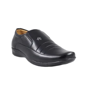 Faux Leather Formal Shoes (Black)
