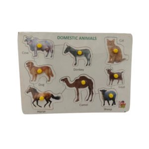 Domestic Animal Wooden Puzzle | Wooden | Educational Toys| 3+ Years